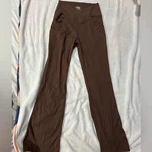 Amazon brown flare leggings